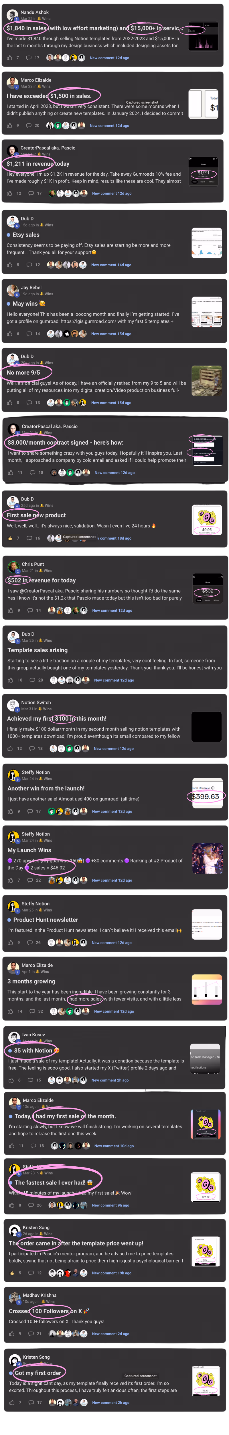 Real results shared by PromptifyPro community members
